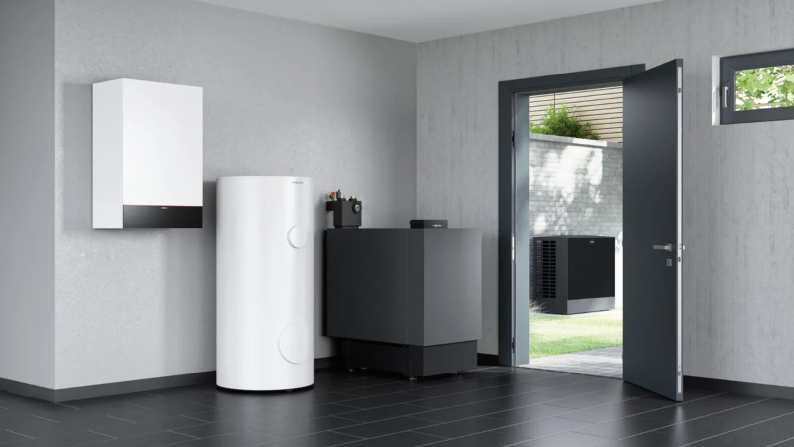 Hybridheizung aus Wärmepumpe und Gasheizung